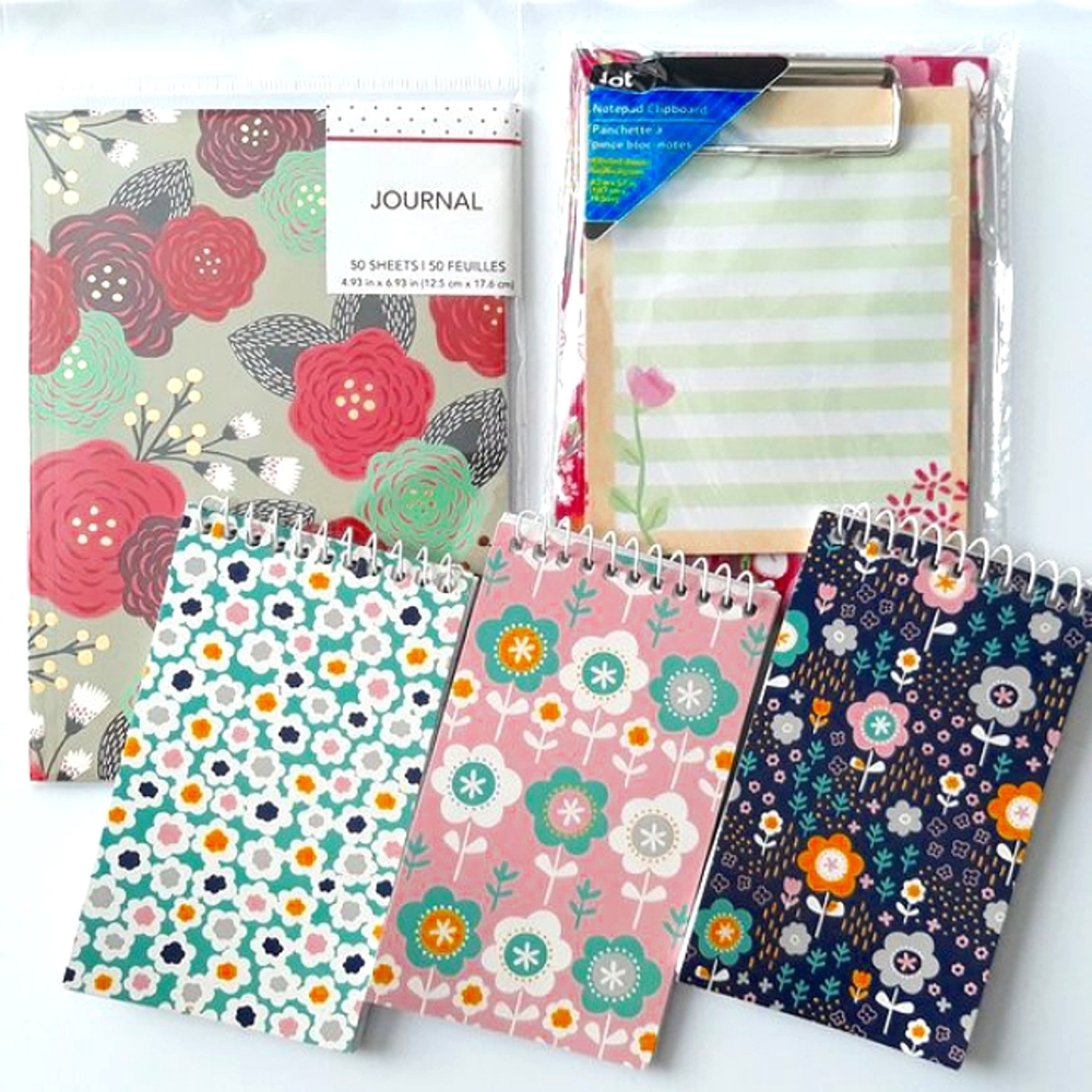 Floral Journal / Notebook / Notepad Set